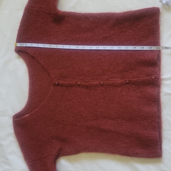 Sézane Barry Jumper / Cardigan in Burgundy size Medium - Picture 5 of 9